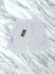 frosted white shorts